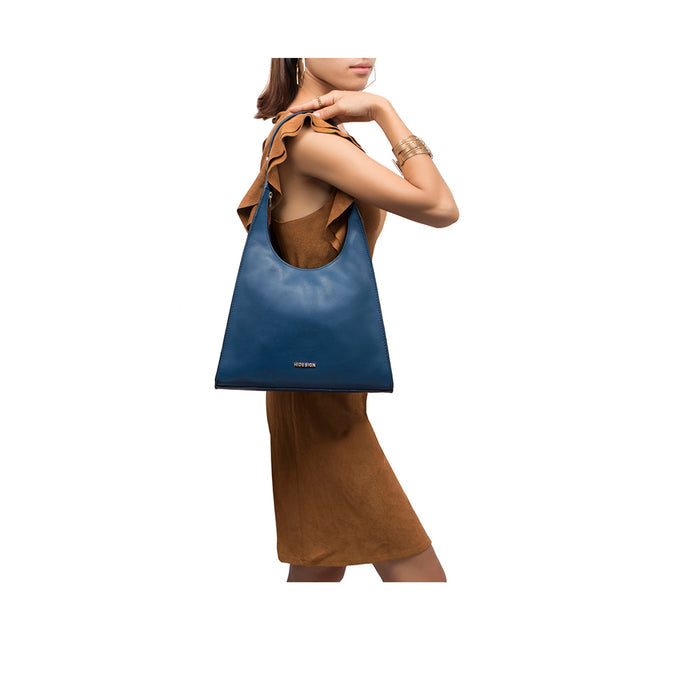 Cordoba 01 Blue Leather Shoulder Bag