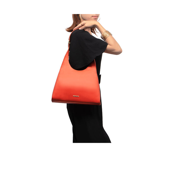 Cordoba 01 Orange Leather Shoulder Bag