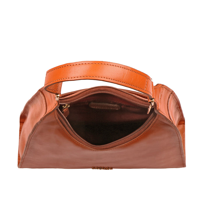 Cordoba 01 Orange Leather Shoulder Bag