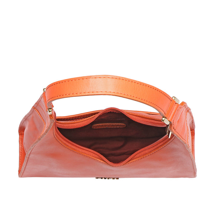 Cordoba 02 Orange Leather Shoulder Bag