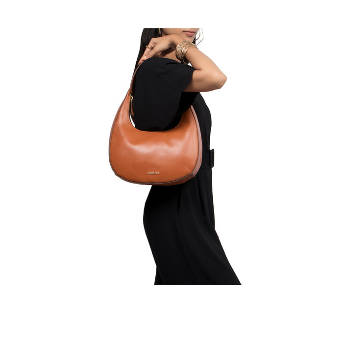 Cordoba 03 Orange Leather Shoulder Bag