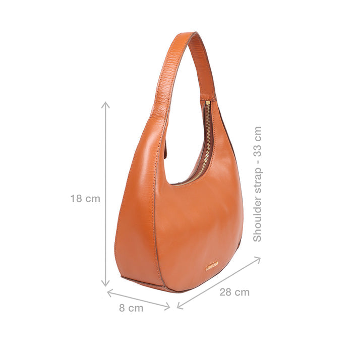 Cordoba 03 Orange Leather Shoulder Bag