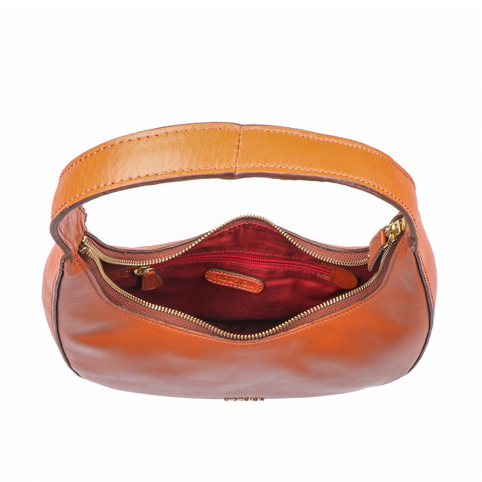 Cordoba 03 Orange Leather Shoulder Bag