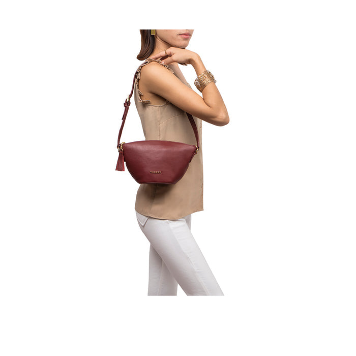 Cordoba 06 Marsala Leather Shoulder Bag
