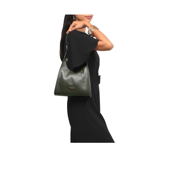 Cordoba 07 Green Leather Shoulder Bag