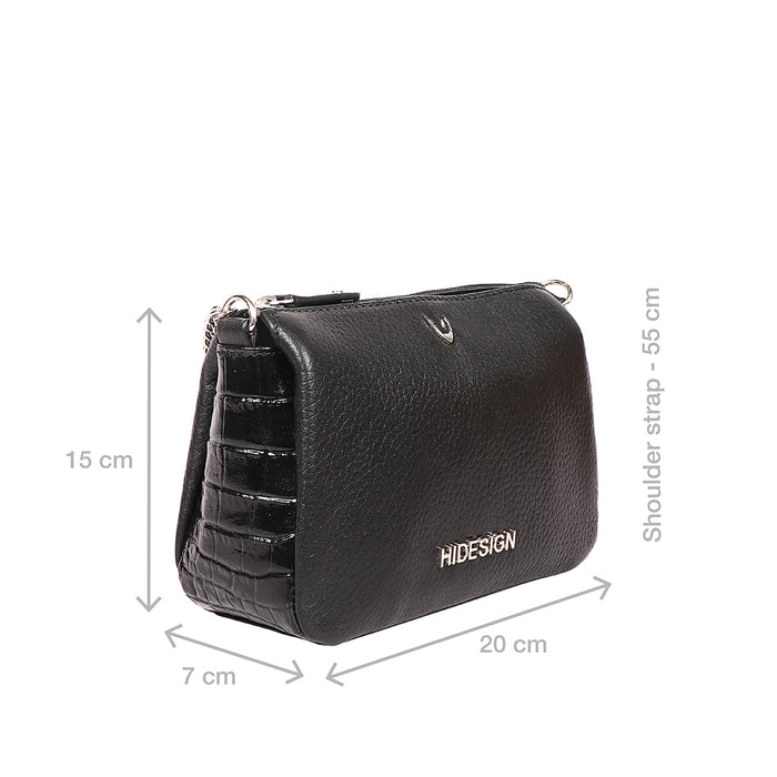 Corso 01 Black Leather Sling Bag