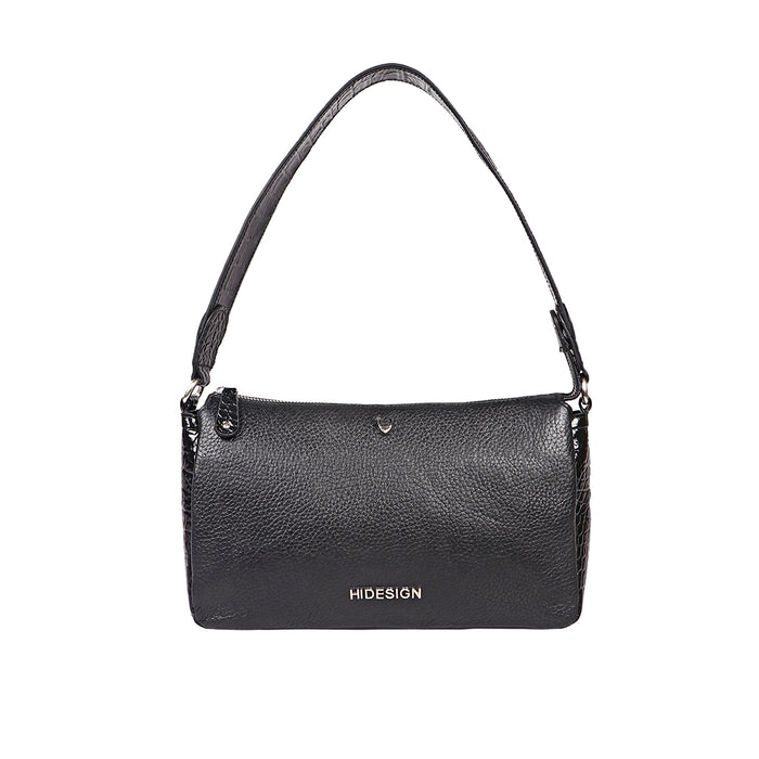 Corso 02 Black Leather Shoulder Bag