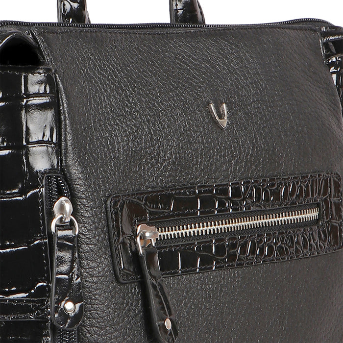 Corso 03 Black Leather Backpack
