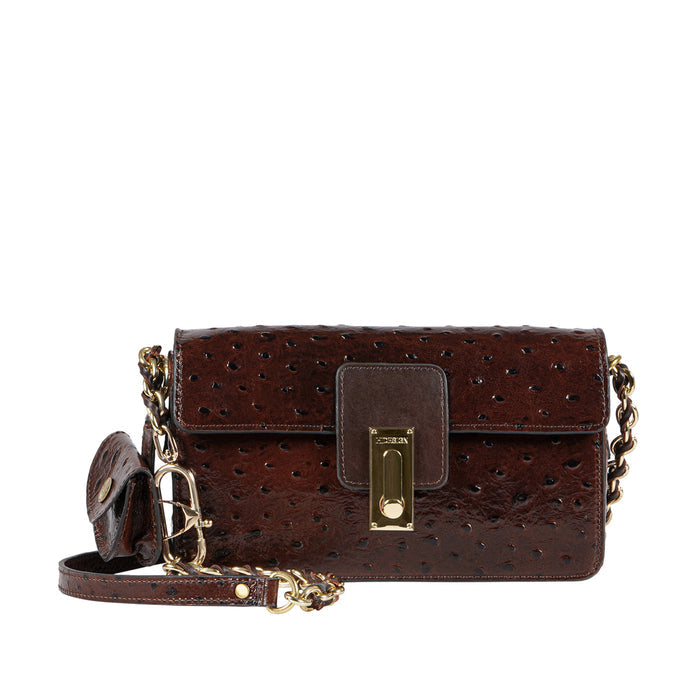 Cottage Brown Leather Shoulder Bag