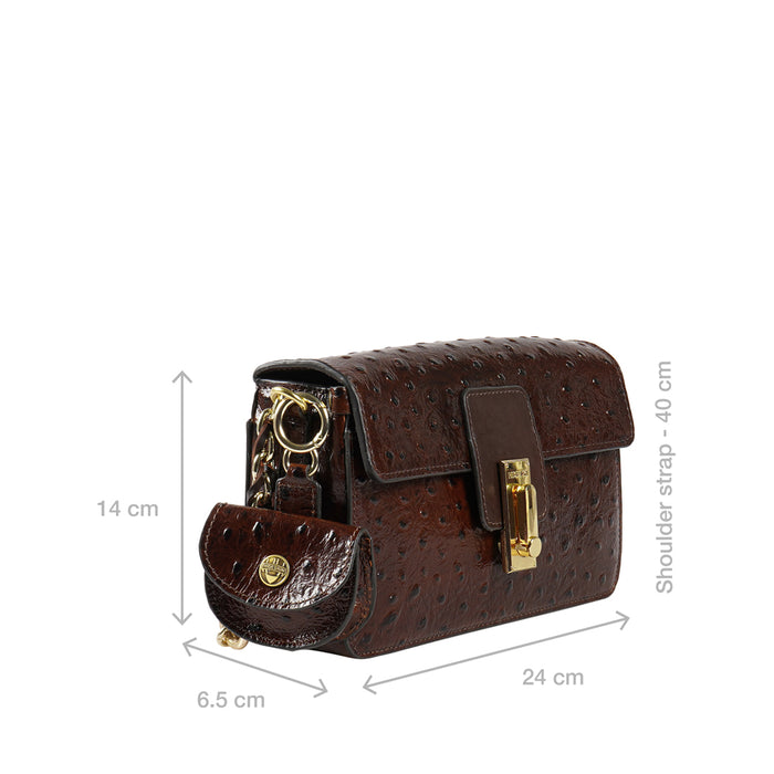 Cottage Brown Leather Shoulder Bag