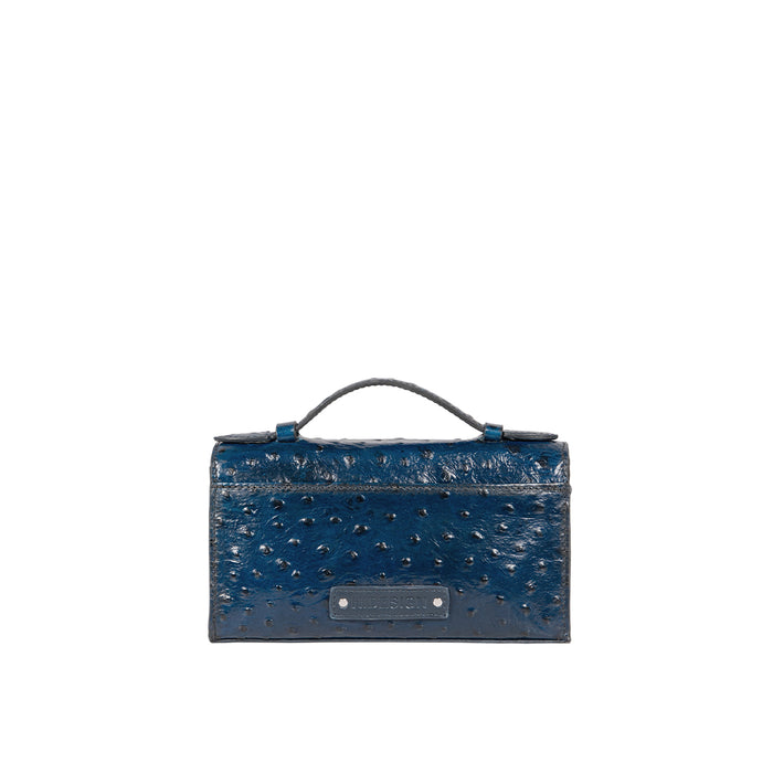 Cottage W1 Blue Leather Sling Wallet