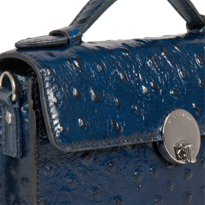 Cottage W1 Blue Leather Sling Wallet