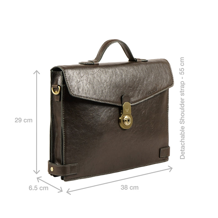 Count 01 Green Leather  Messenger Bag