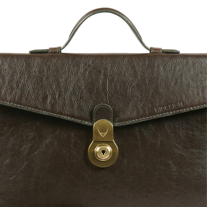 Count 01 Green Leather  Messenger Bag