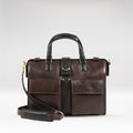Count 02 Brown Leather  Briefcase