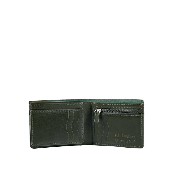 Count W2 Green Leather Bi-Fold Wallet