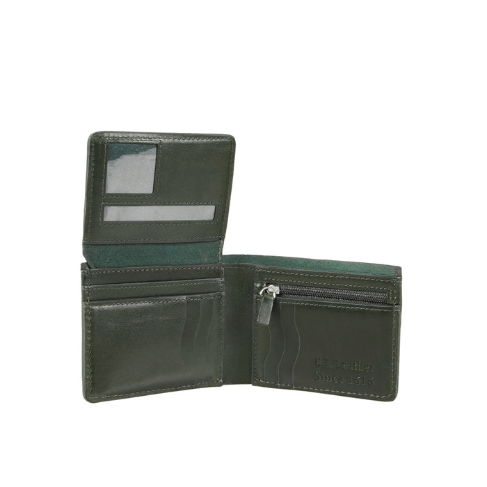 Count W2 Green Leather Bi-Fold Wallet