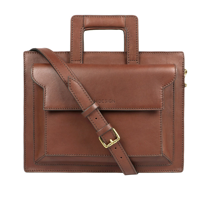 Creation - 01 Brown Leather  Briefcase