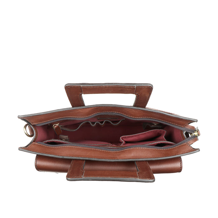 Creation - 01 Brown Leather  Briefcase