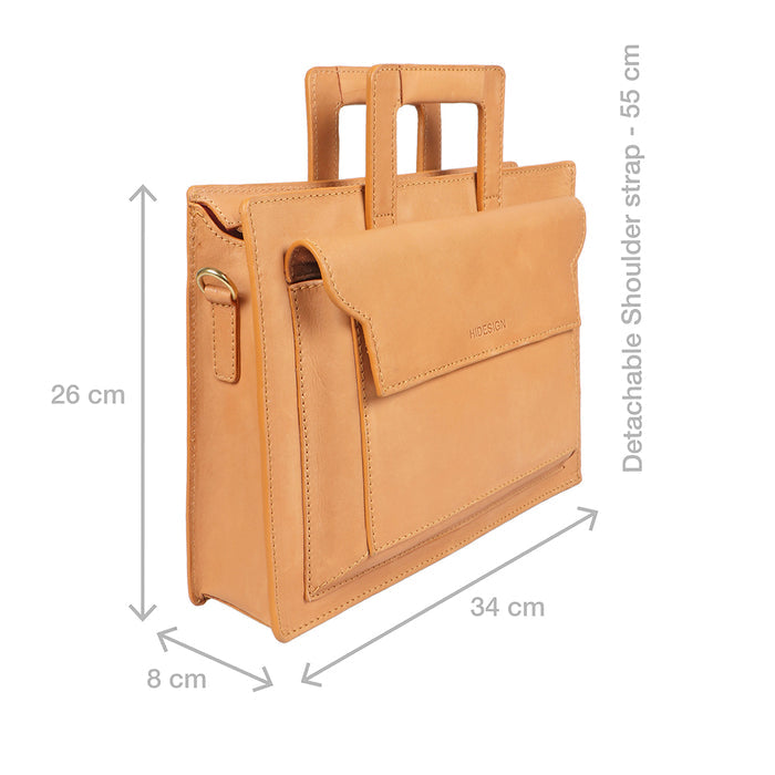 Creation - 01 Nude Leather  Briefcase