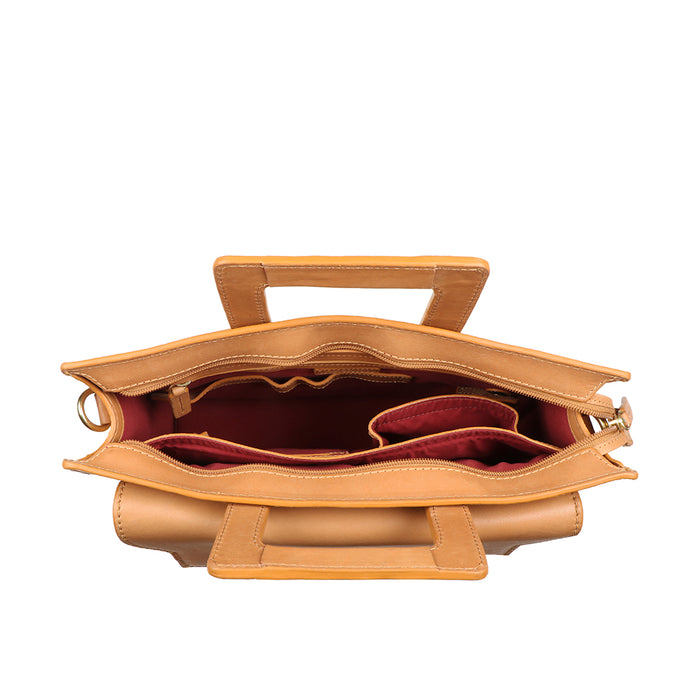 Creation - 01 Nude Leather  Briefcase