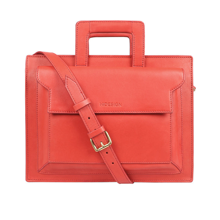 Creation - 01 Red Leather  Briefcase