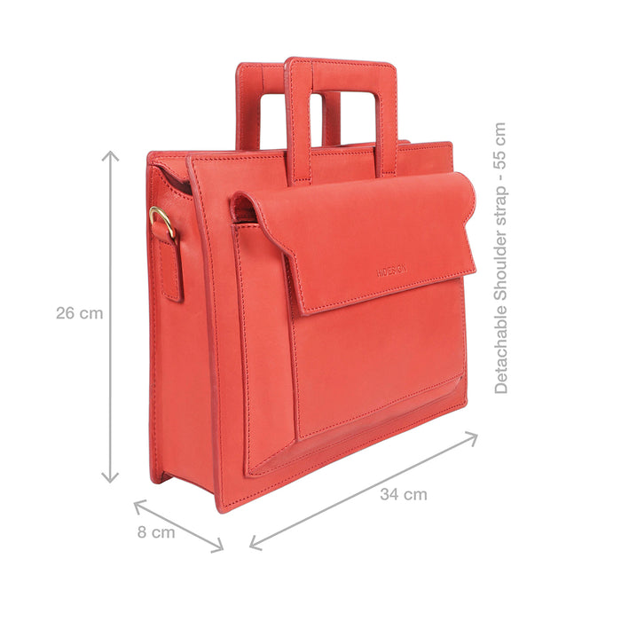 Creation - 01 Red Leather  Briefcase