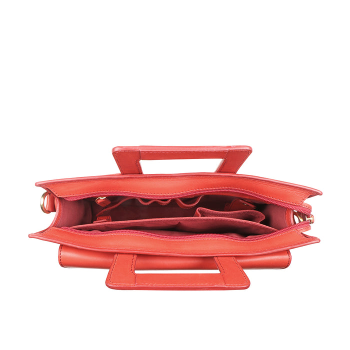 Creation - 01 Red Leather  Briefcase