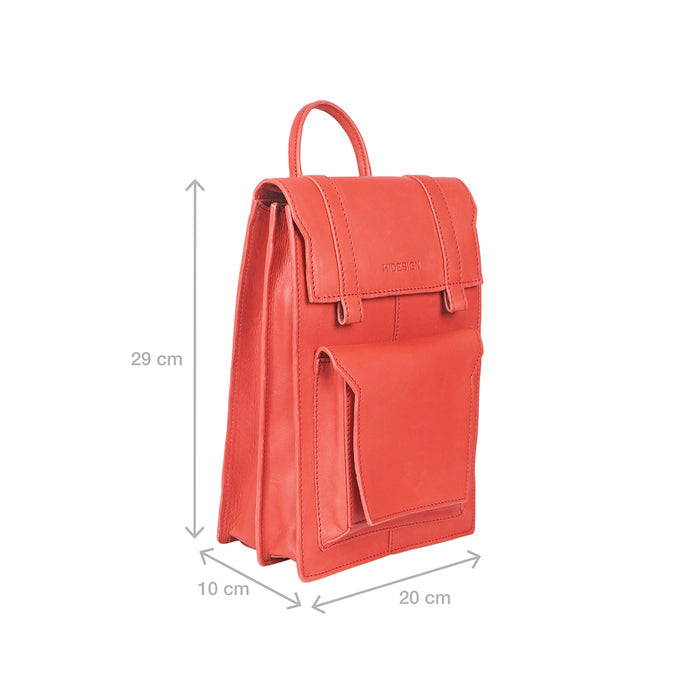 Creation - 02 Red Leather  Backpack