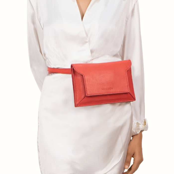 Creation -03 Red Leather  Crossbody
