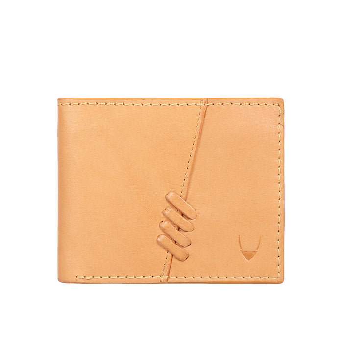 Creation -W1 Nude Leather Bi-Fold Wallet