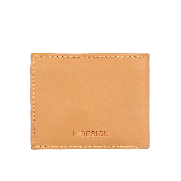 Creation -W1 Nude Leather Bi-Fold Wallet