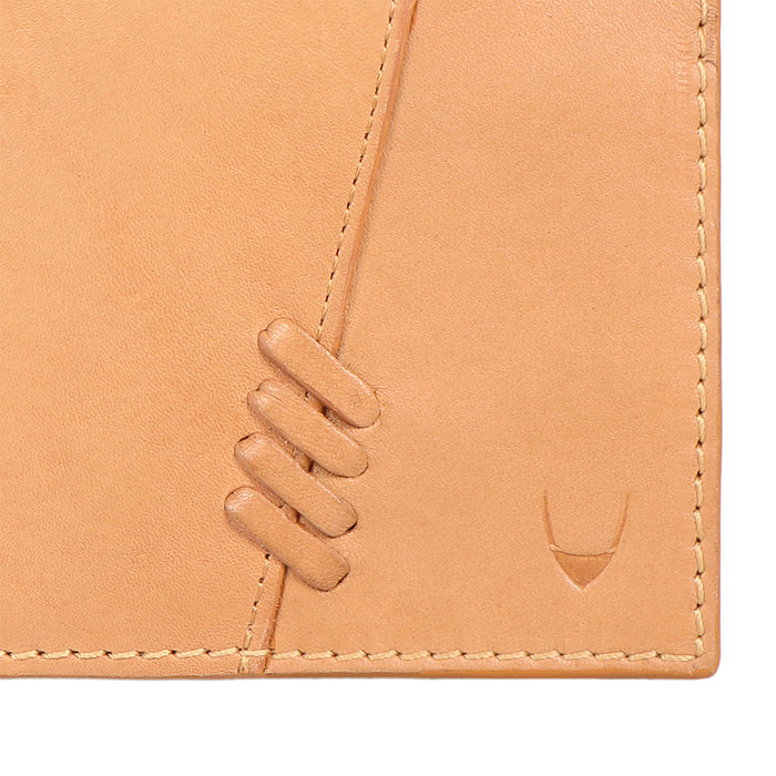 Creation -W1 Nude Leather Bi-Fold Wallet