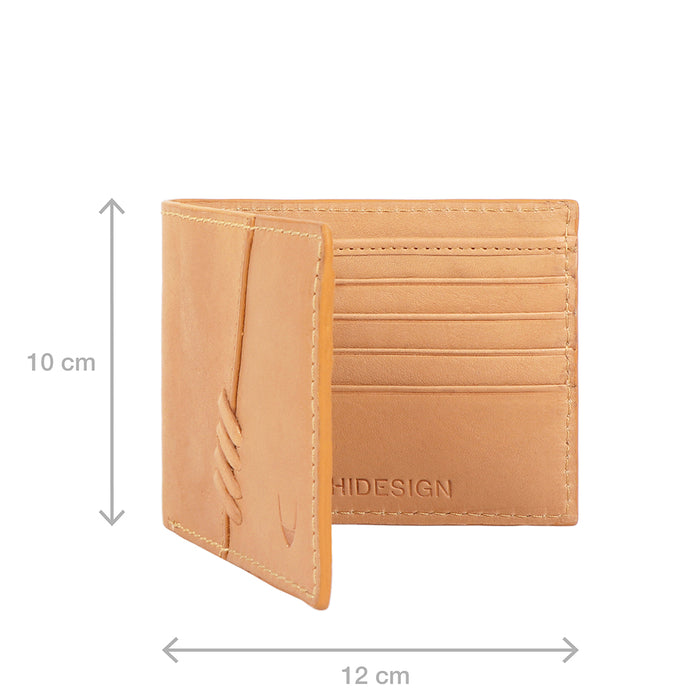 Creation -W1 Nude Leather Bi-Fold Wallet