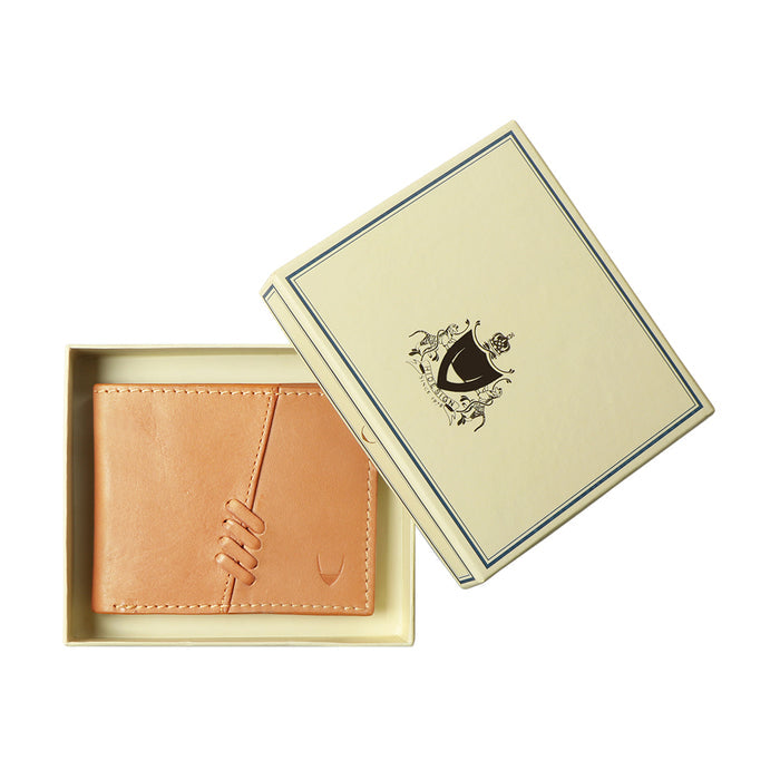 Creation -W1 Nude Leather Bi-Fold Wallet