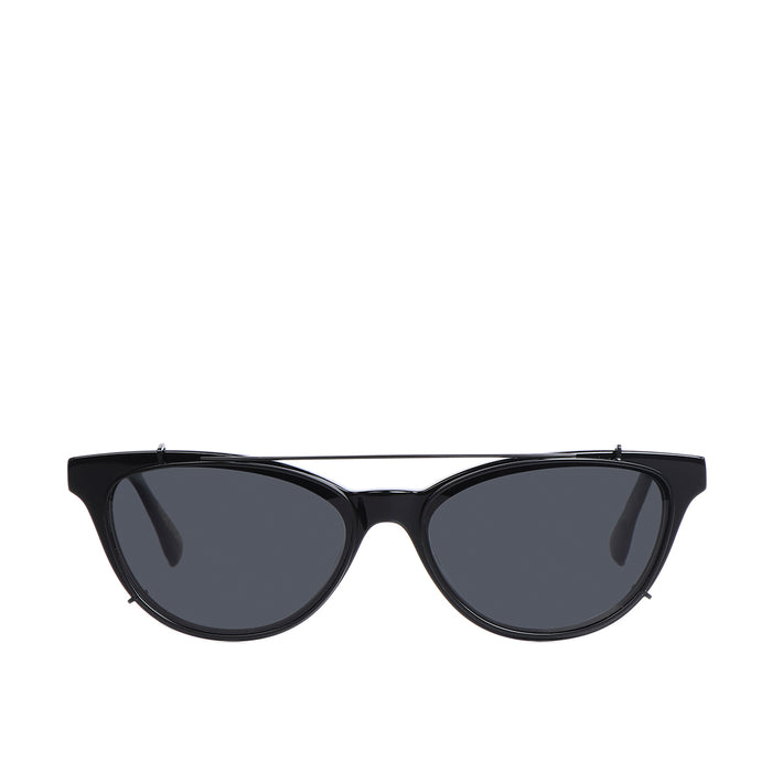Crete Unisex Black Convertible Sunglasses