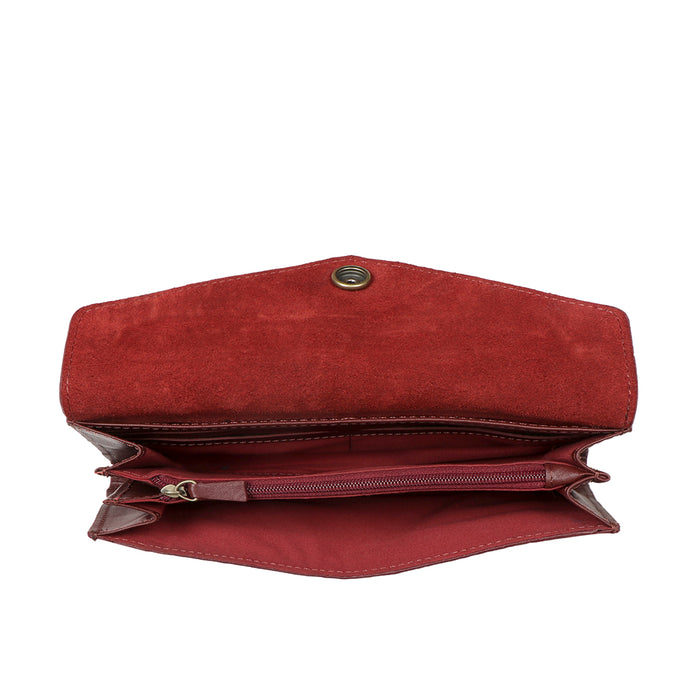 Cupertino W1 Marsala Leather Clutch Wallet