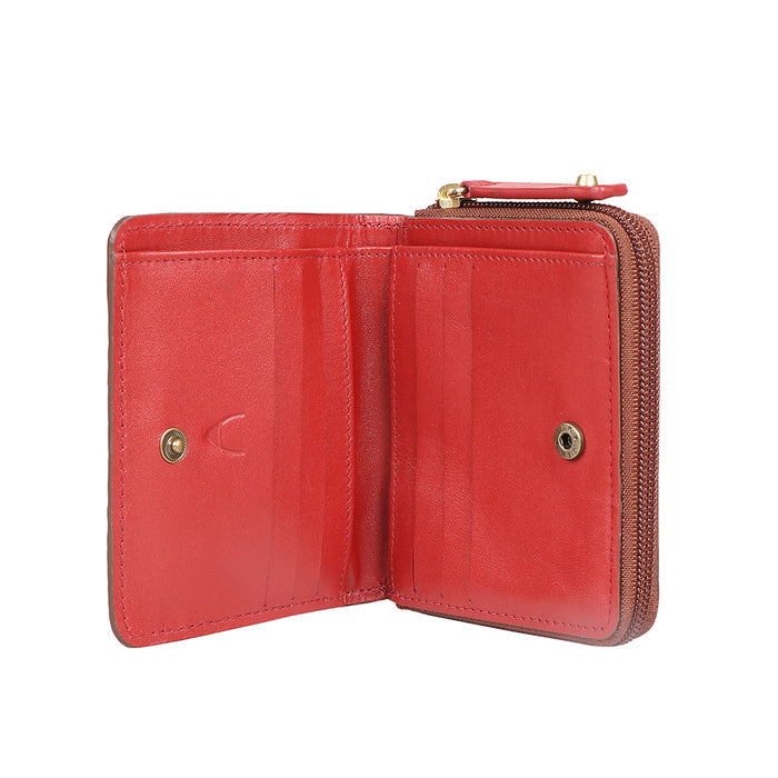 Cupertino W2 Tan Leather Bi-Fold Wallet