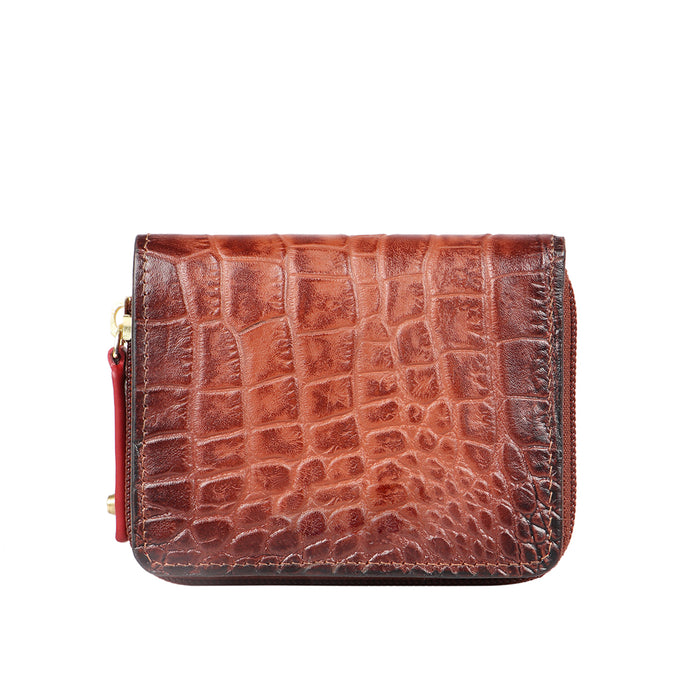 Cupertino W2 Tan Leather Bi-Fold Wallet