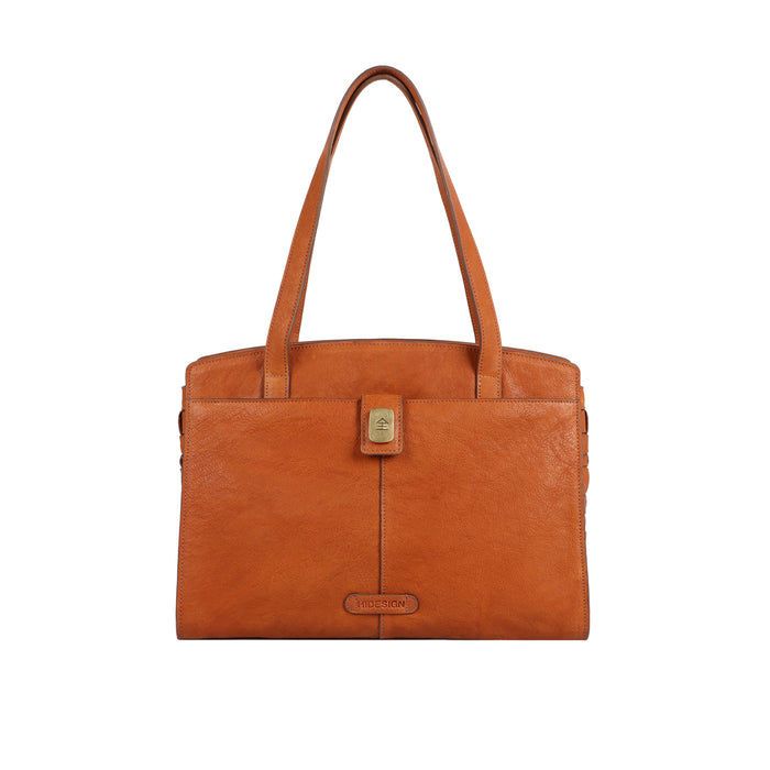 Daicho 01 Orange Leather Shoulder Bag