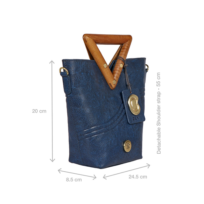 Daishi 01 Blue Leather Sling Bag