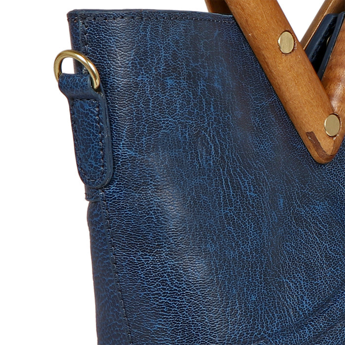 Daishi 01 Blue Leather Sling Bag