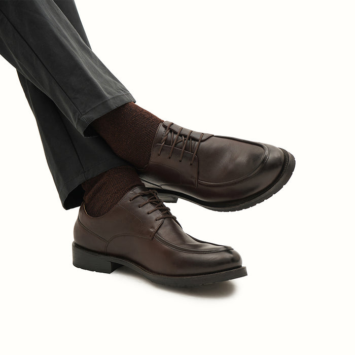Davos Men's Brown Leather Shoes