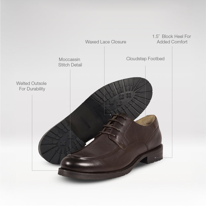 Davos Men's Brown Leather Shoes