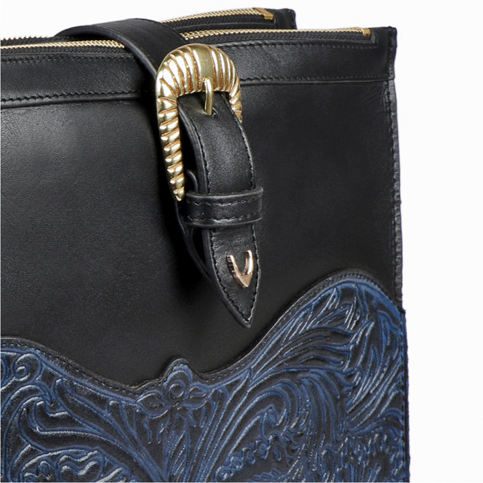 Desert Wind 02 Black Leather Crossbody