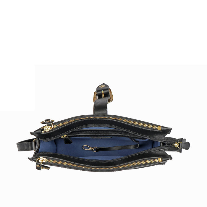 Desert Wind 02 Black Leather Crossbody