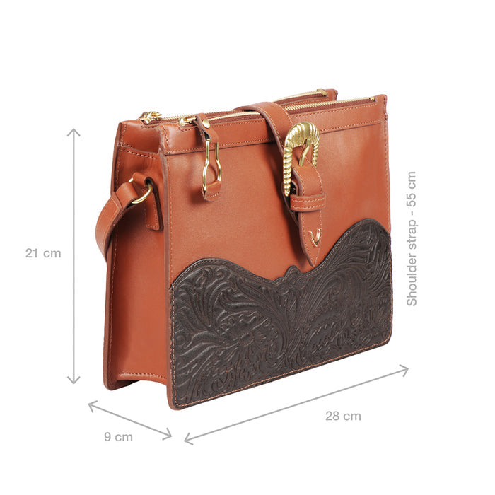Desert Wind 02 Tan Leather Crossbody