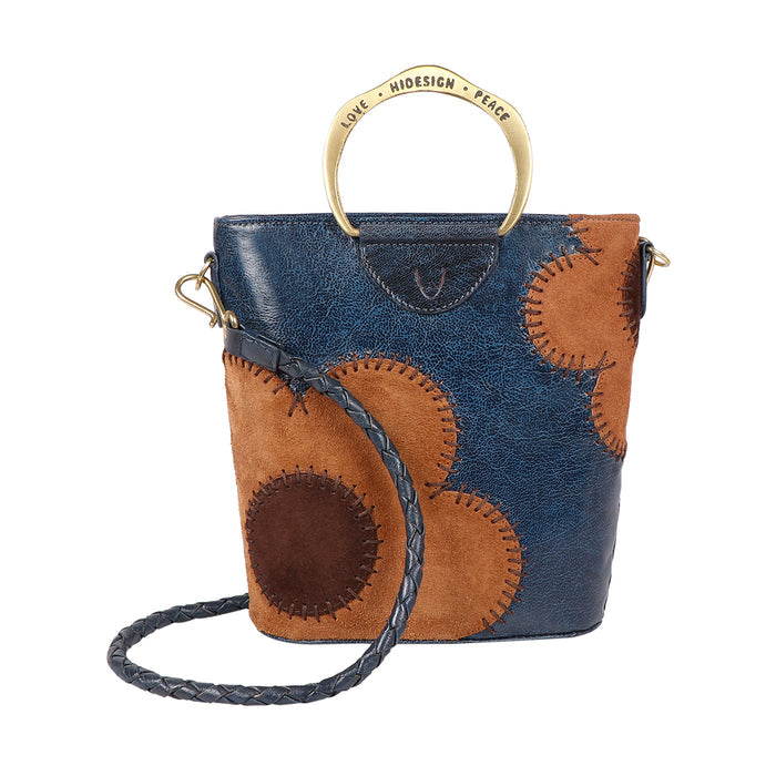Diana 01 Blue Leather Crossbody