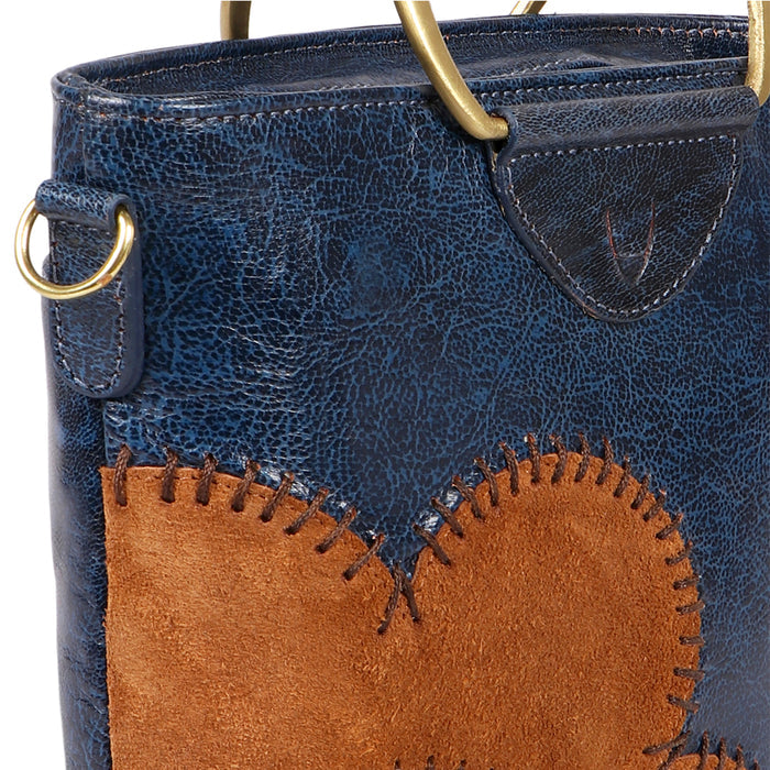Diana 01 Blue Leather Crossbody