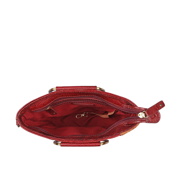 Diana 01 Red Leather Crossbody